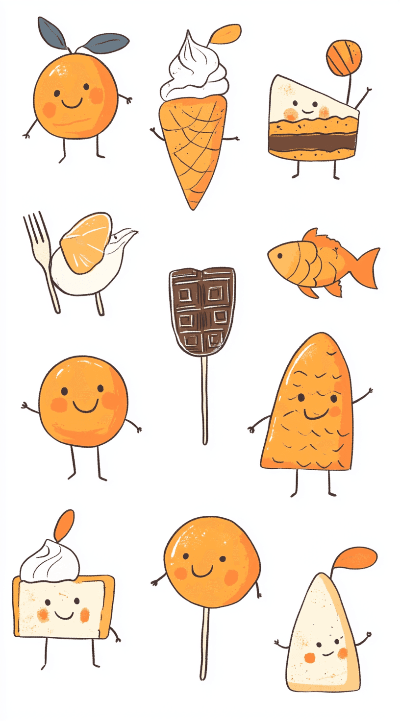 Cartoon Snack original repeating artwork