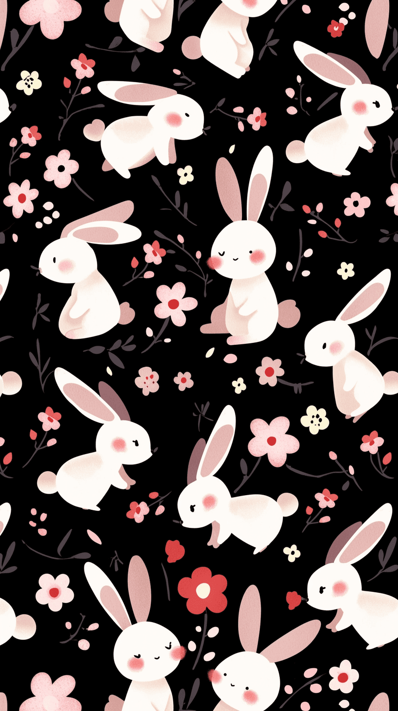 Bunny Gang original repeating artwork