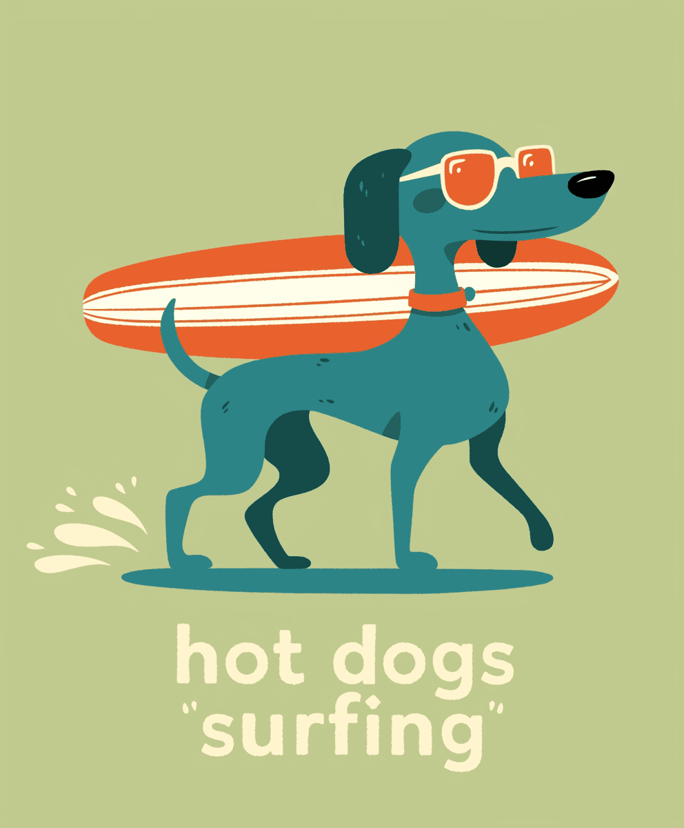 Dog Club original repeating artwork