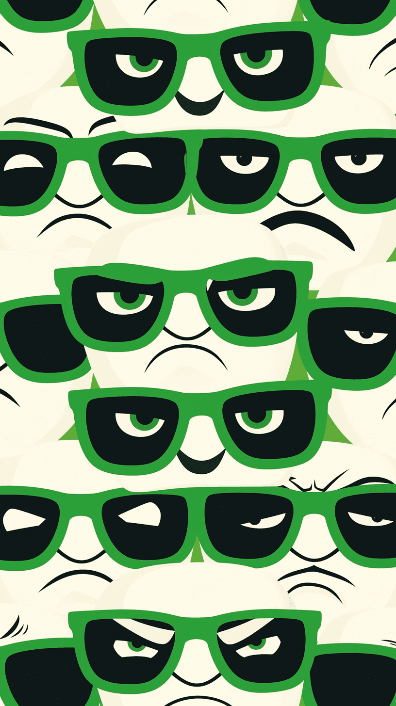 Glasses Bop original repeating artwork