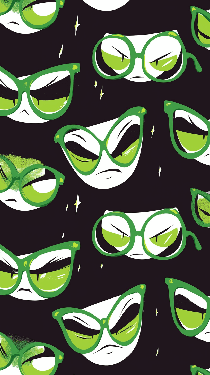 Glasses Pop original repeating artwork