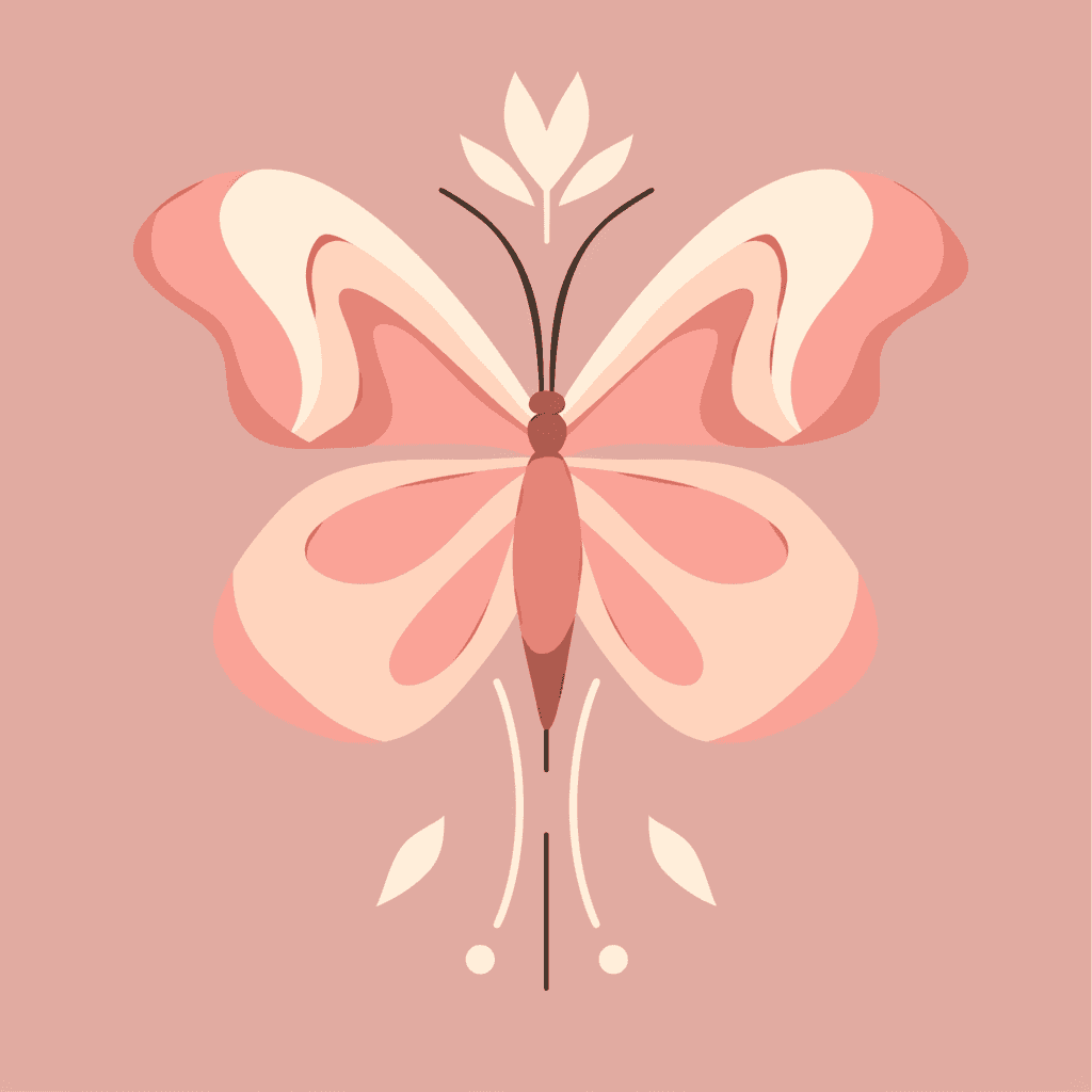 Butterfly Club original repeating artwork