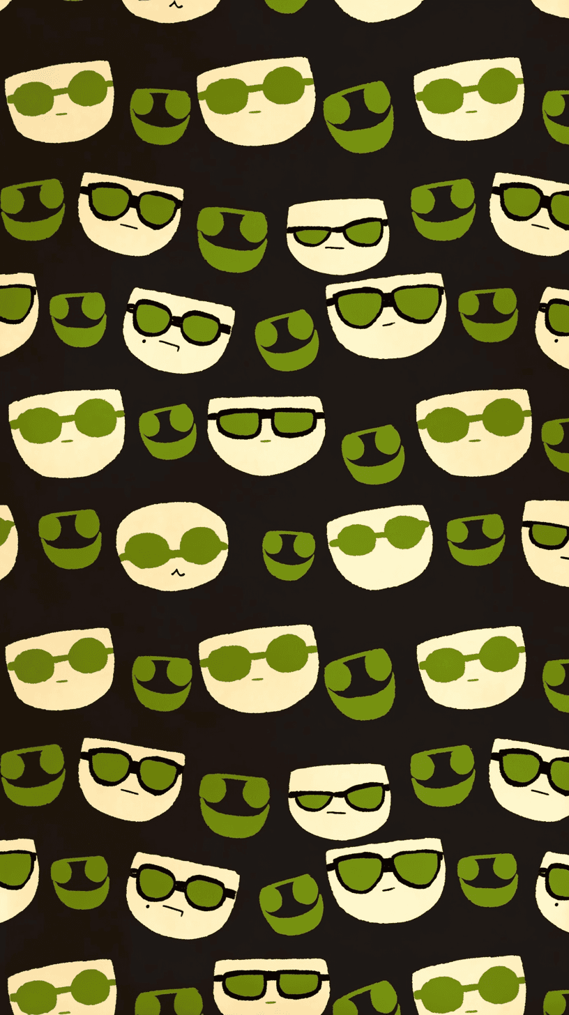 Glasses Fair original repeating artwork