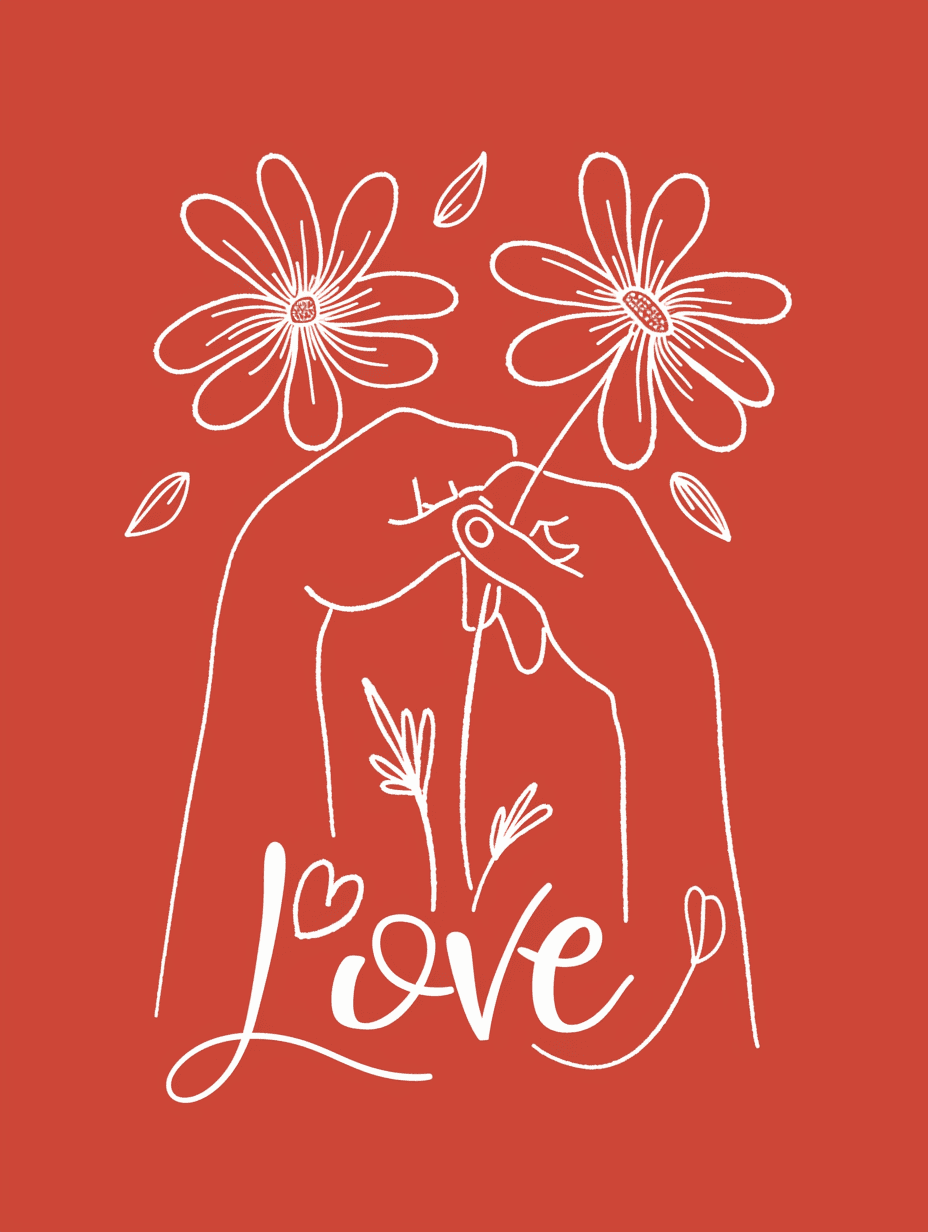 Blossom Neon original repeating artwork