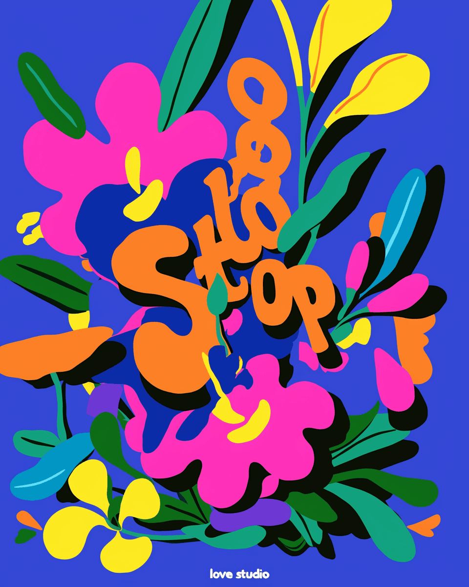 Blossom Zoom original repeating artwork