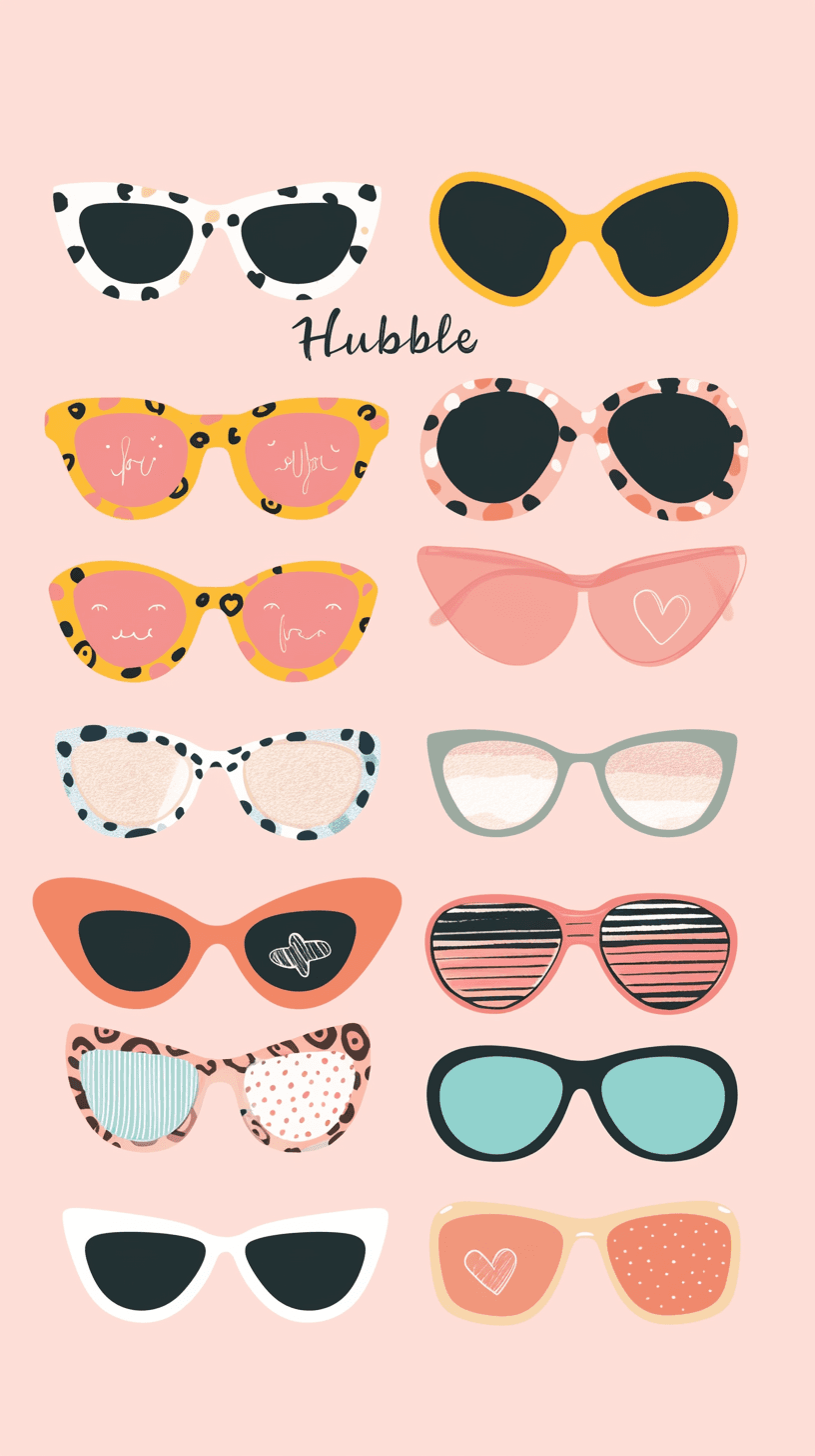 Glasses Picnic original repeating artwork