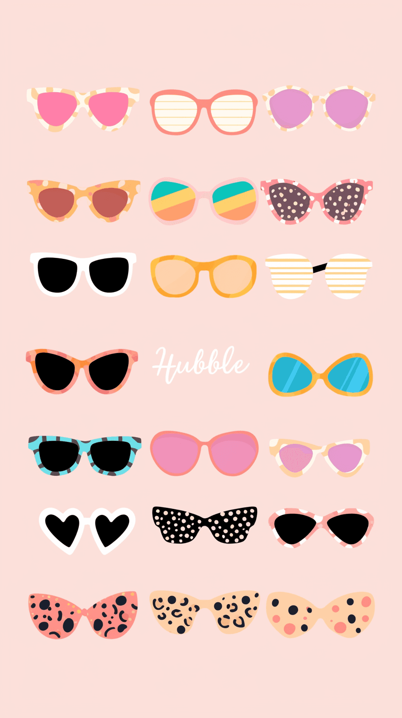 Glasses Party original repeating artwork