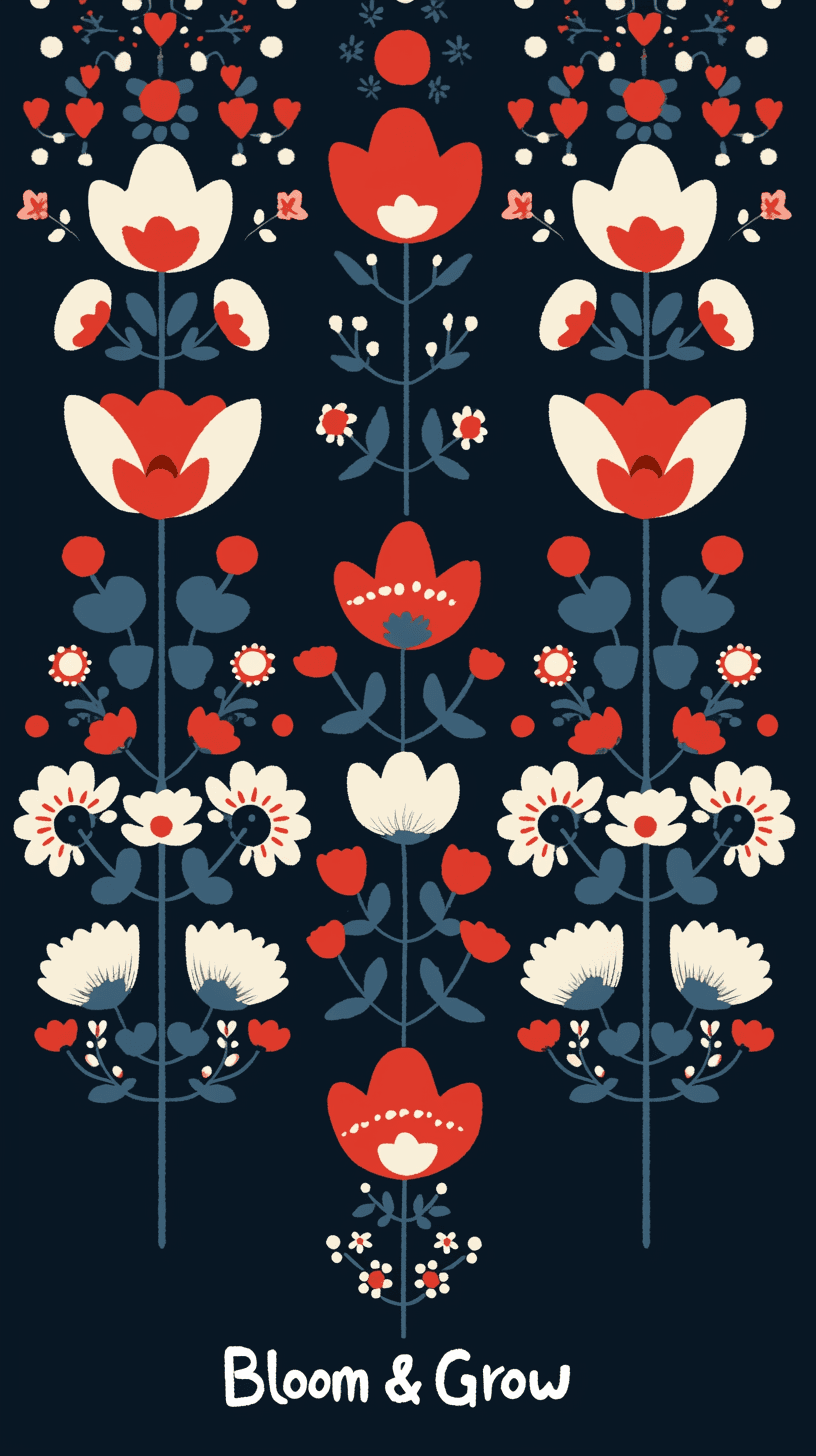 Blossom Loop original repeating artwork