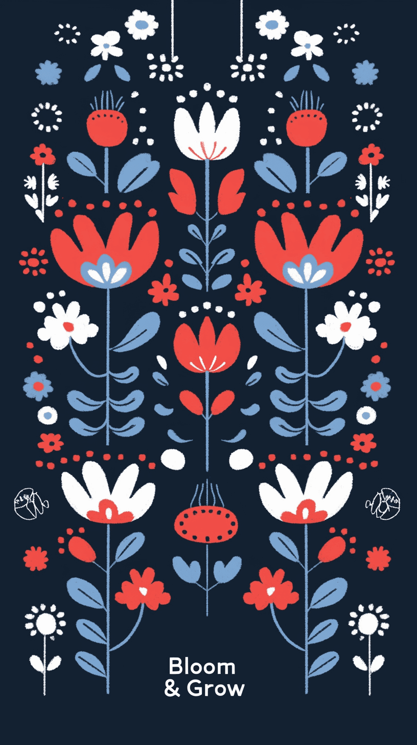 Blossom Flip original repeating artwork