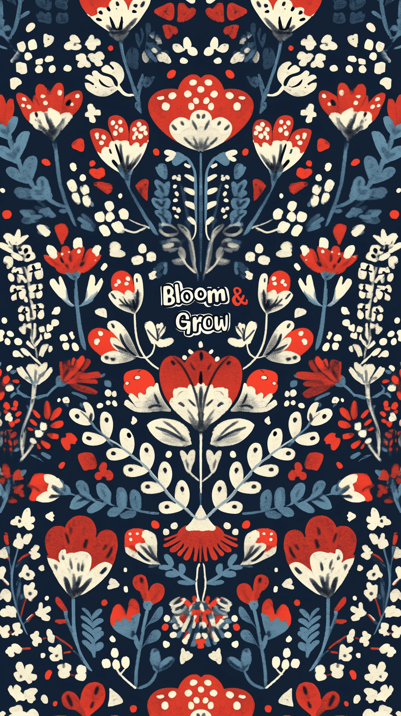 Blossom Sprint original repeating artwork