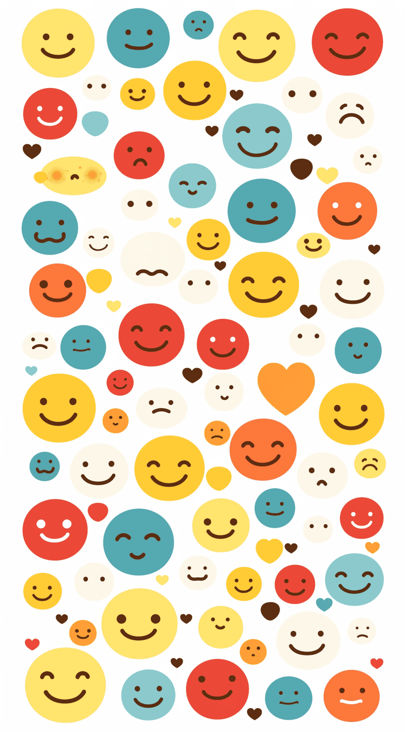 Smiley Pals original repeating artwork