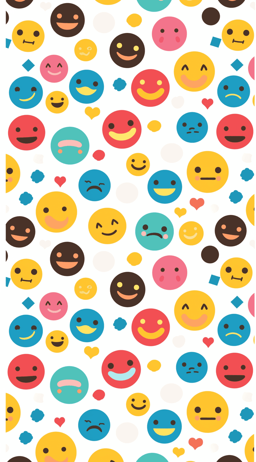 Smiley Squad original repeating artwork