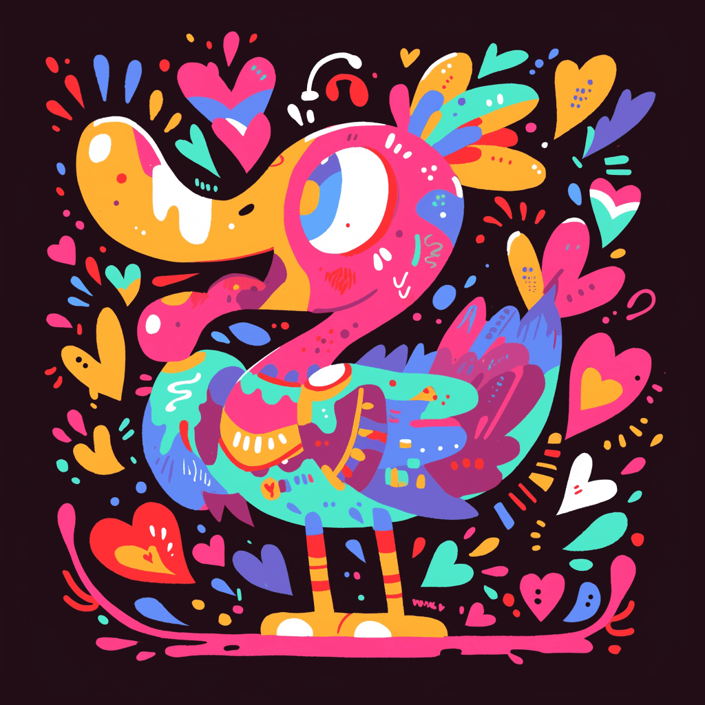 Bird Team original repeating artwork