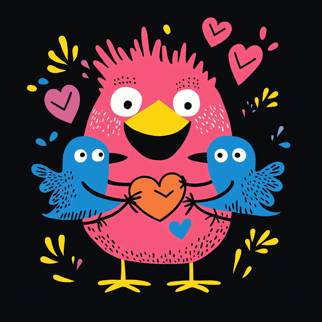 Bird original repeating artwork