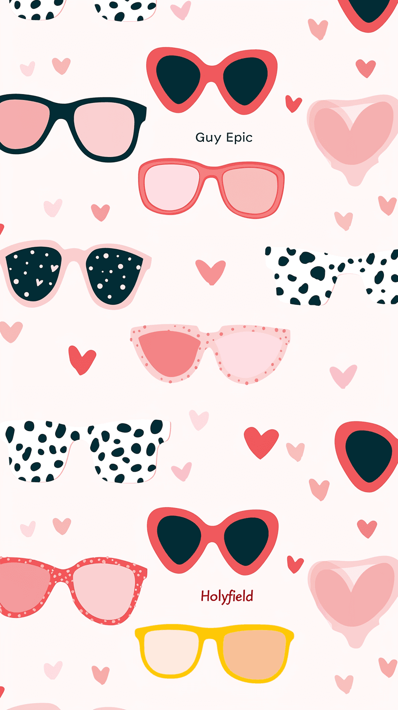 Glasses original repeating artwork