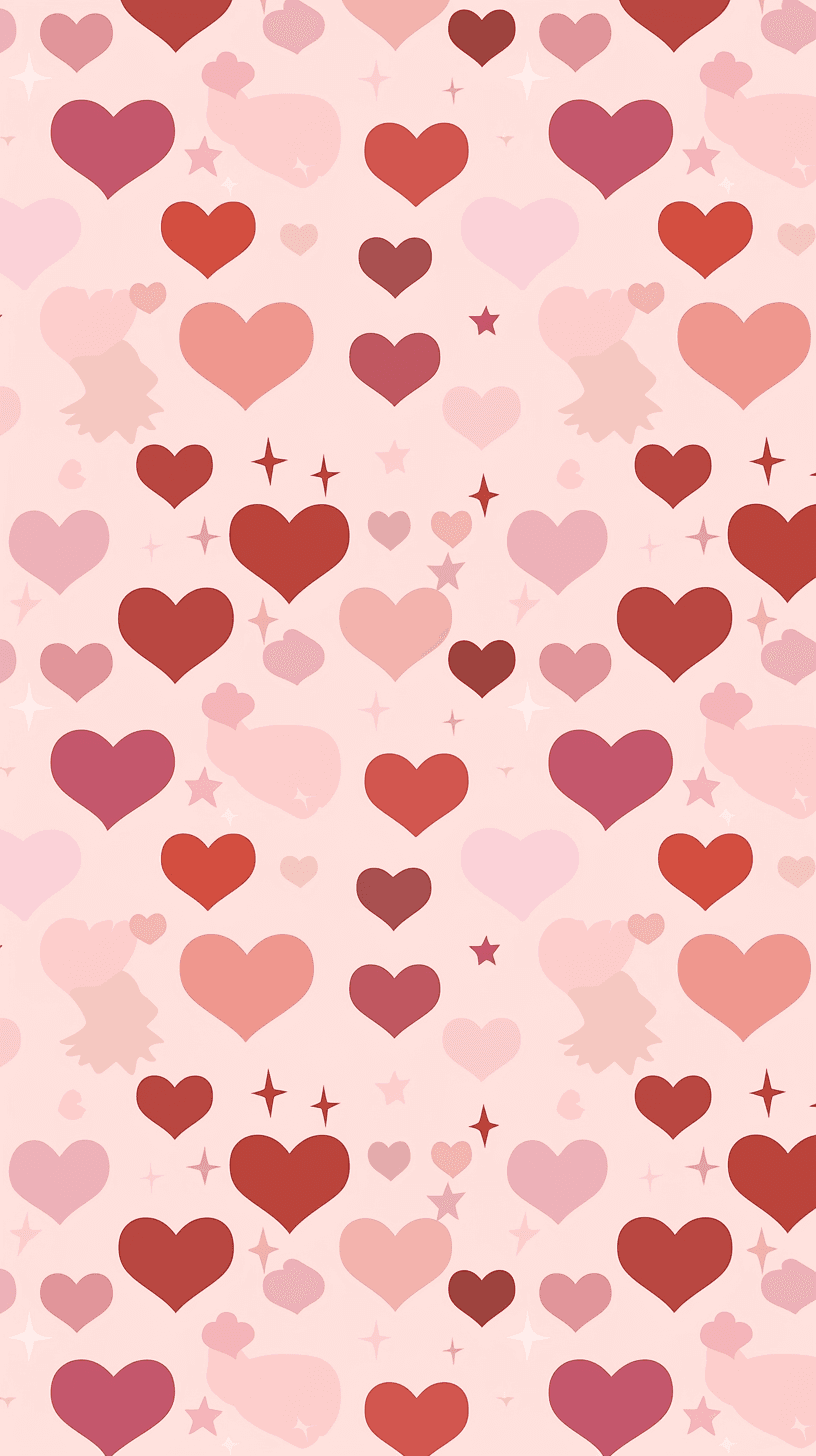 Heart Club original repeating artwork