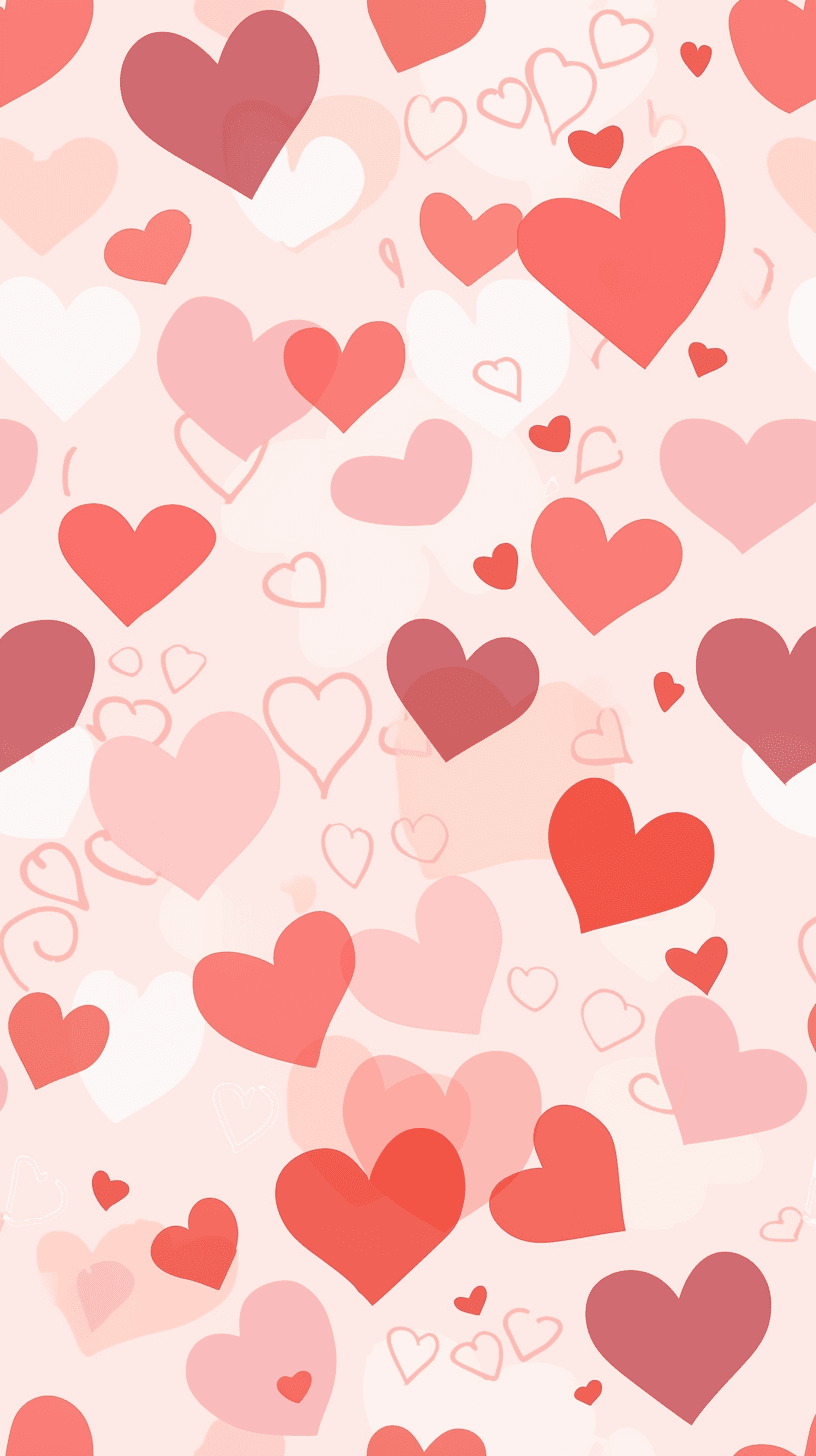 Heart original repeating artwork