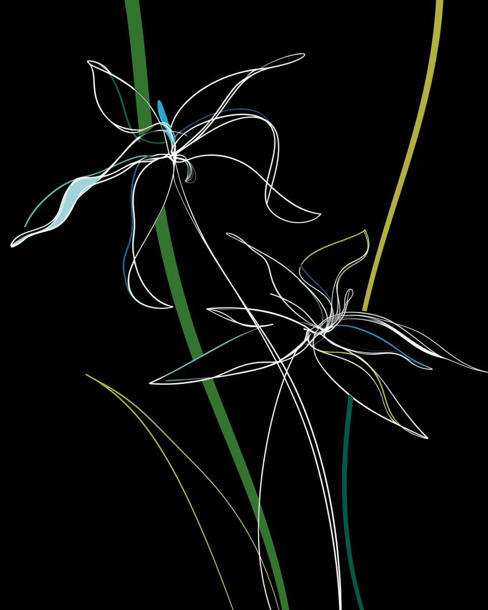 Blossom Squad original repeating artwork