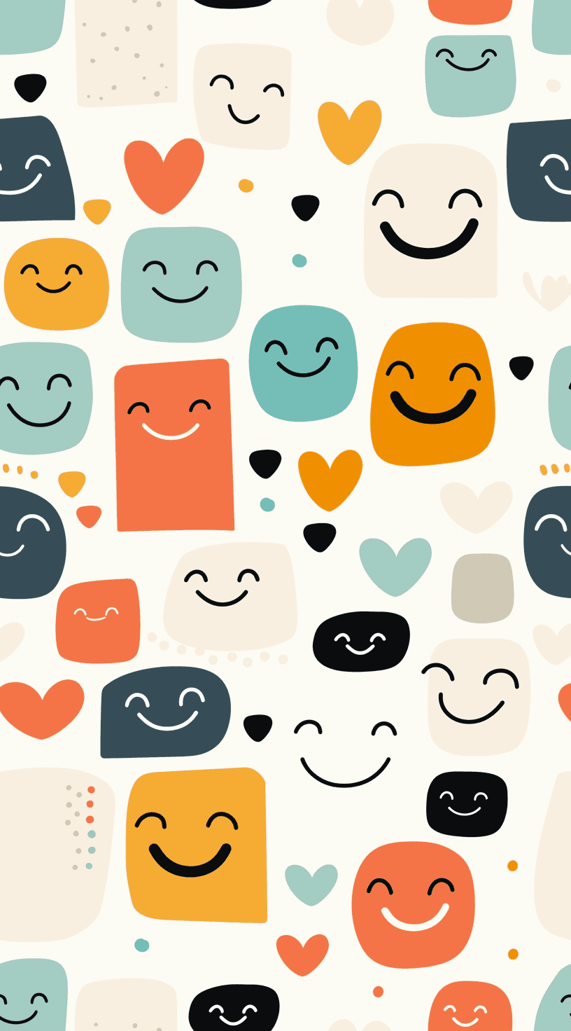 Smiley Spark original repeating artwork