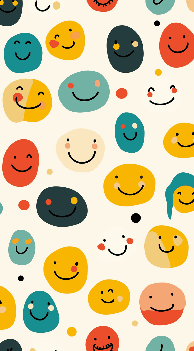 Smiley Shine original repeating artwork
