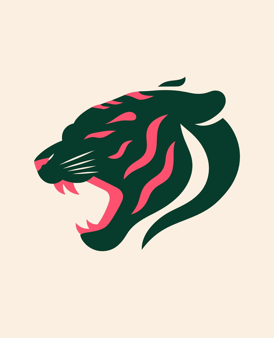 Tiger Fair original repeating artwork