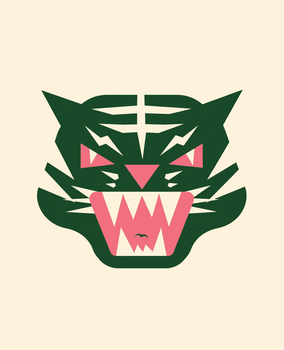 Tiger Show original repeating artwork