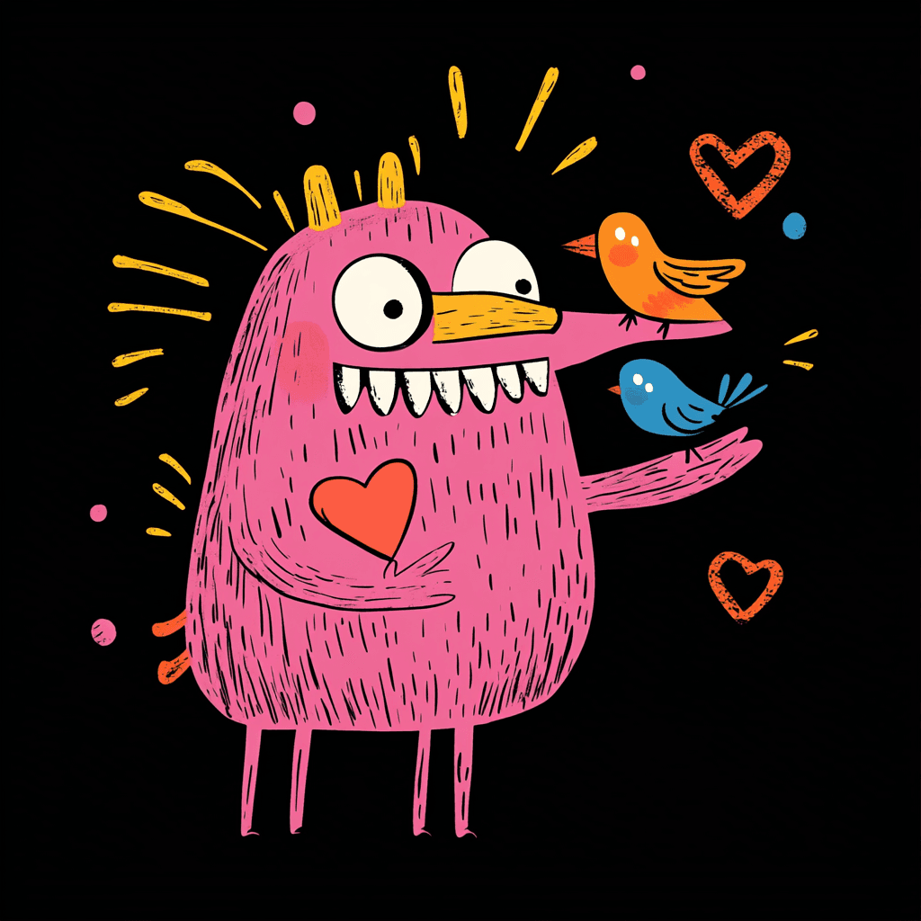 Bird Snap original repeating artwork