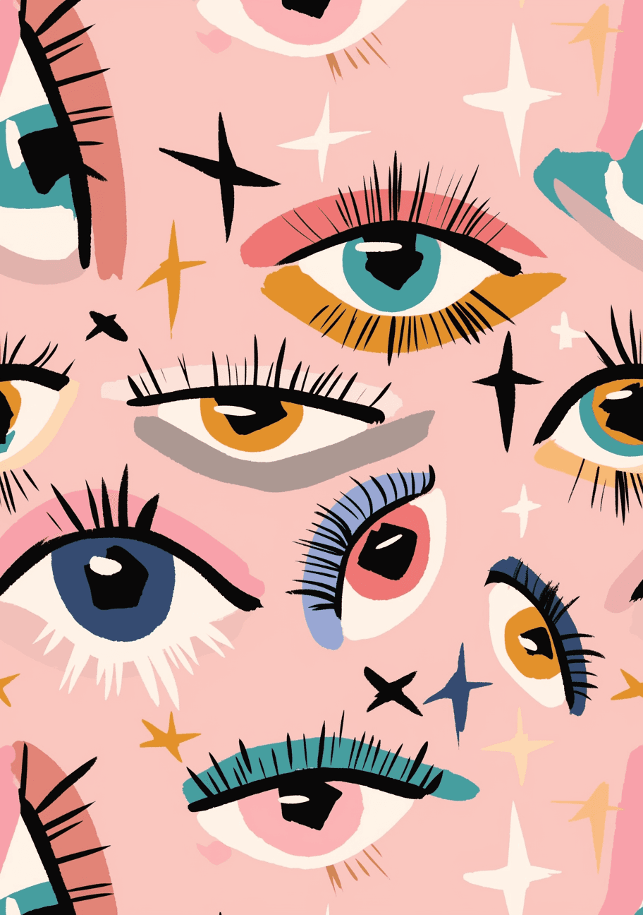 Eye Bop original repeating artwork