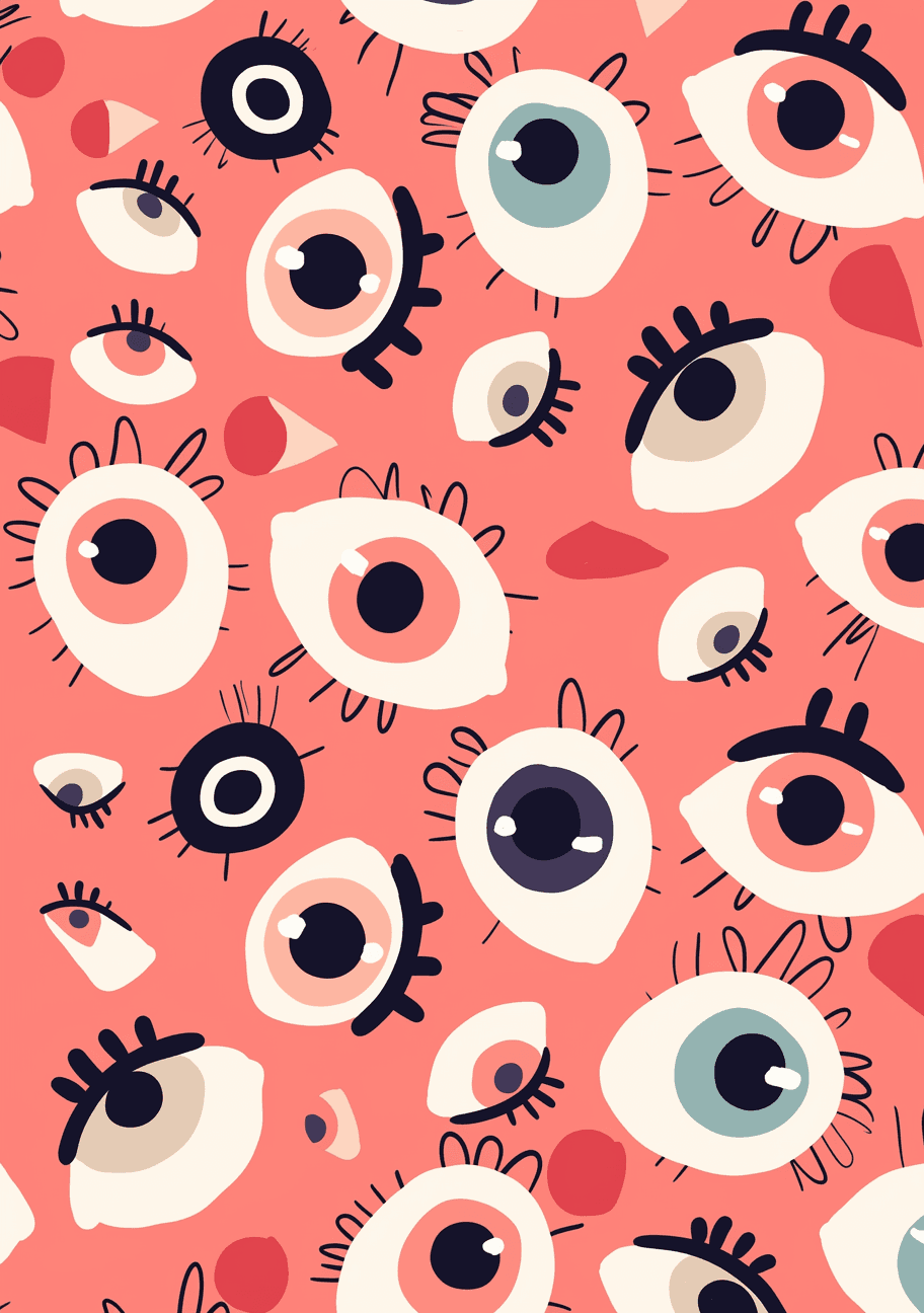 Eye original repeating artwork
