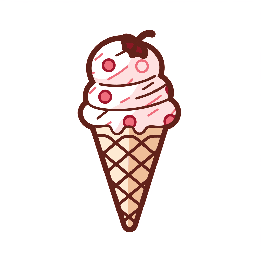 Ice Cream Grow original repeating artwork