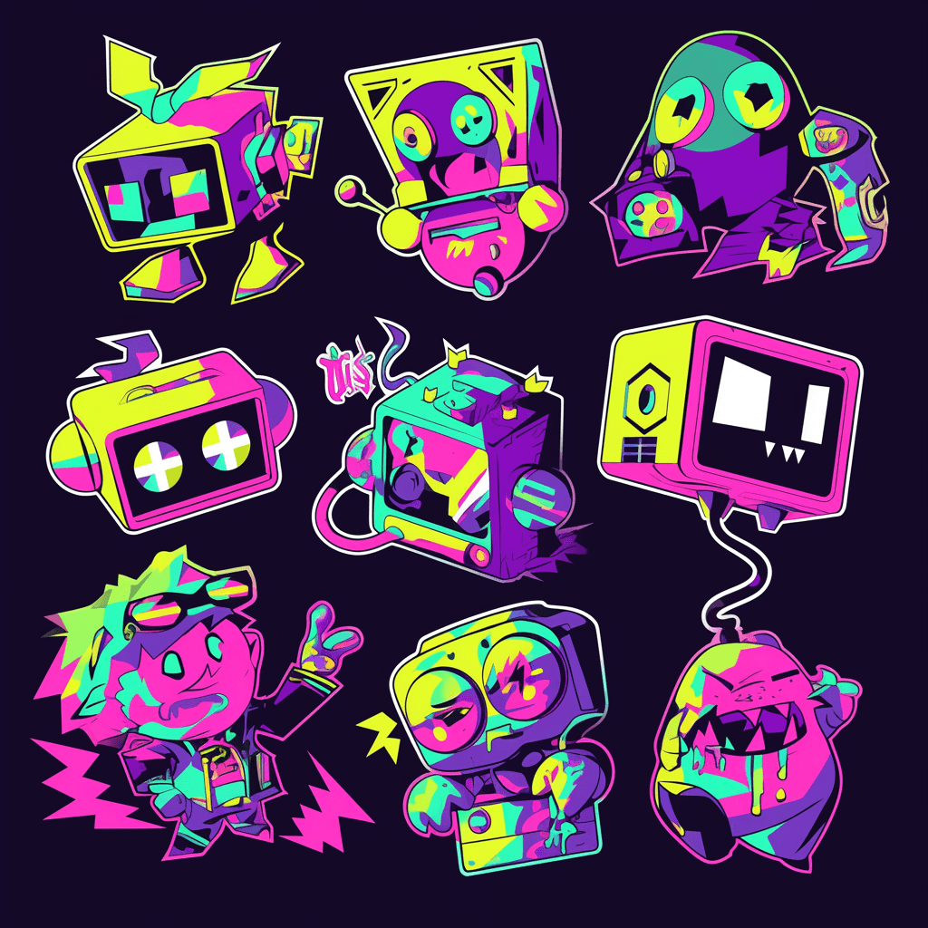 People original repeating artwork