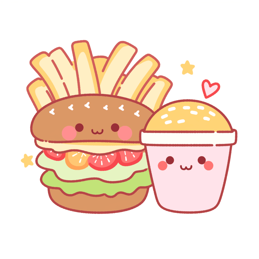 Burger Collective original repeating artwork