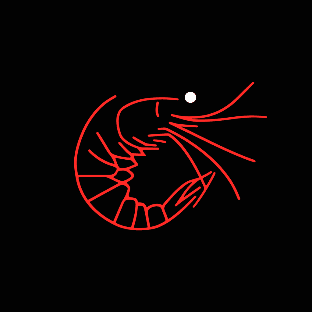Shrimp Club original repeating artwork