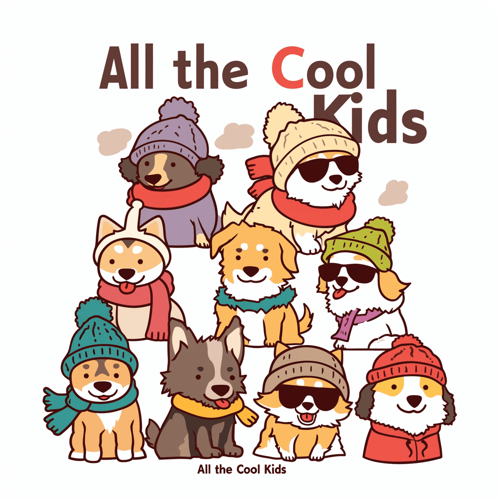 Dog original repeating artwork