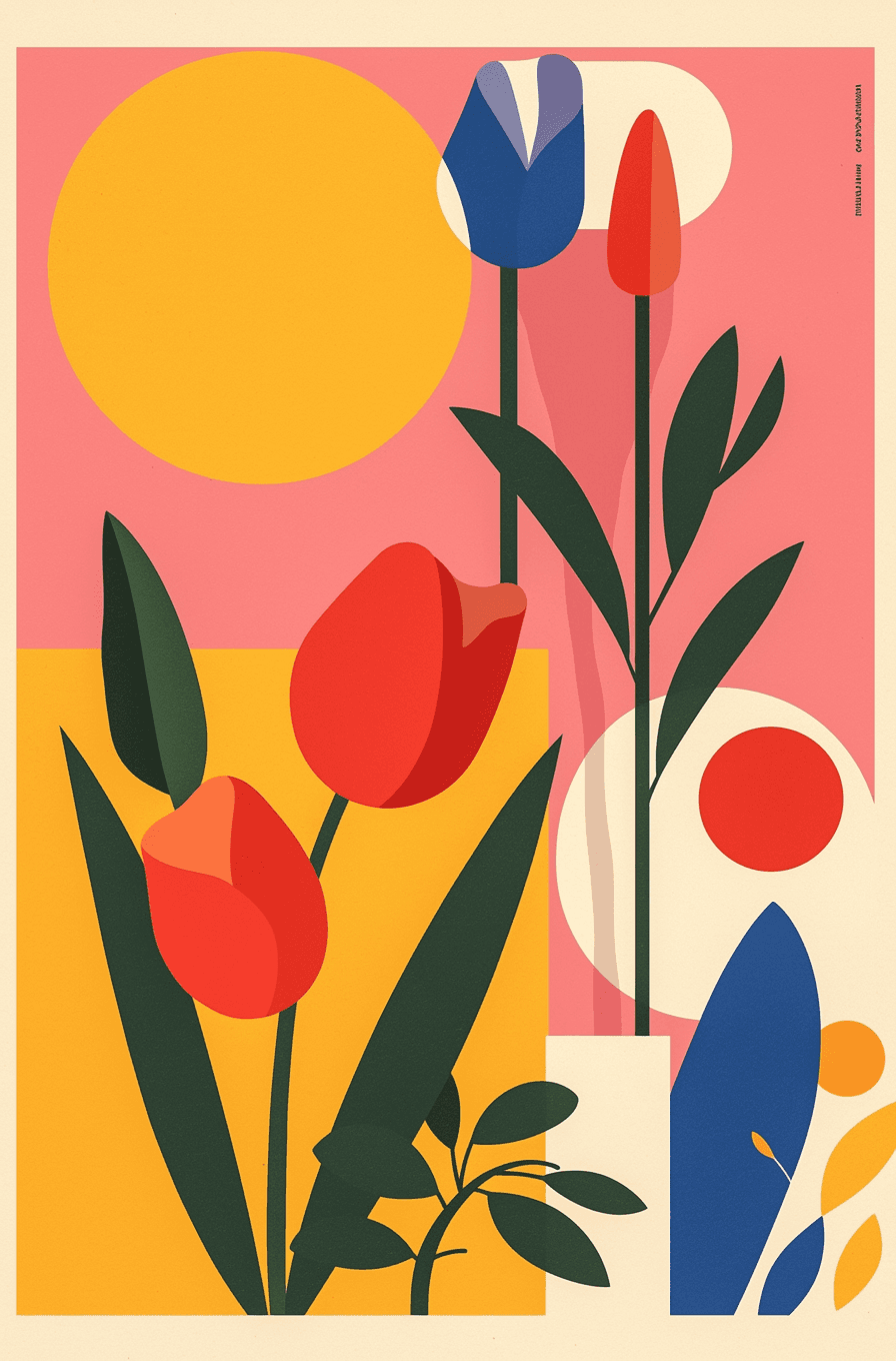 Blossom Bop original repeating artwork