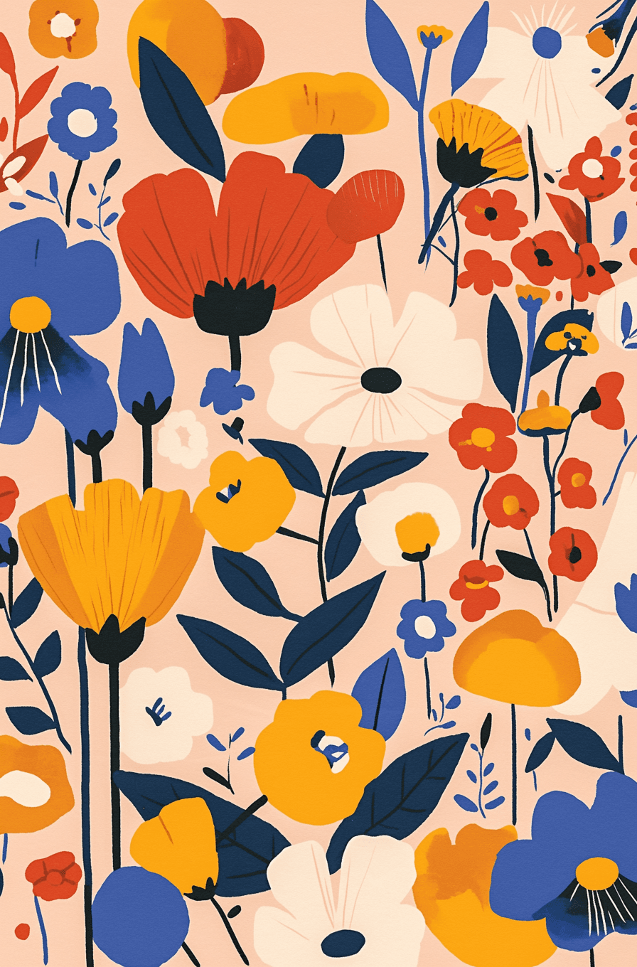 Blossom Pop original repeating artwork