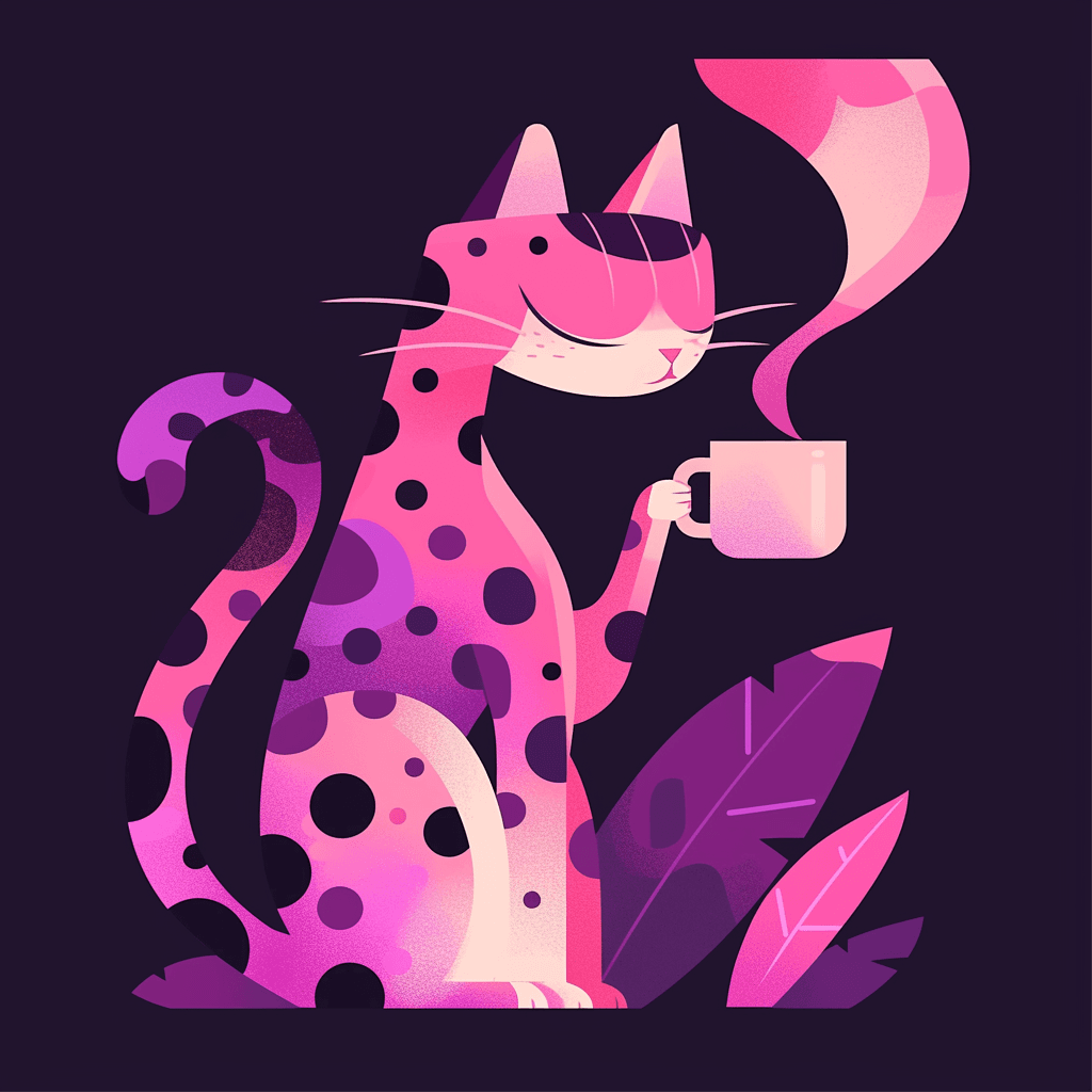 Leopard Club original repeating artwork