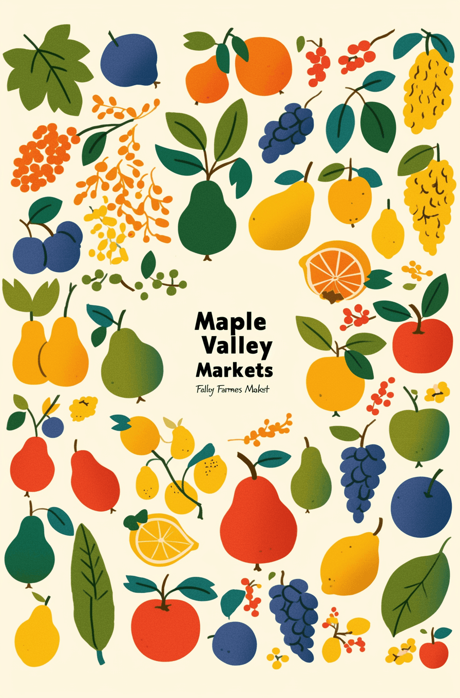 Fruit Night original repeating artwork