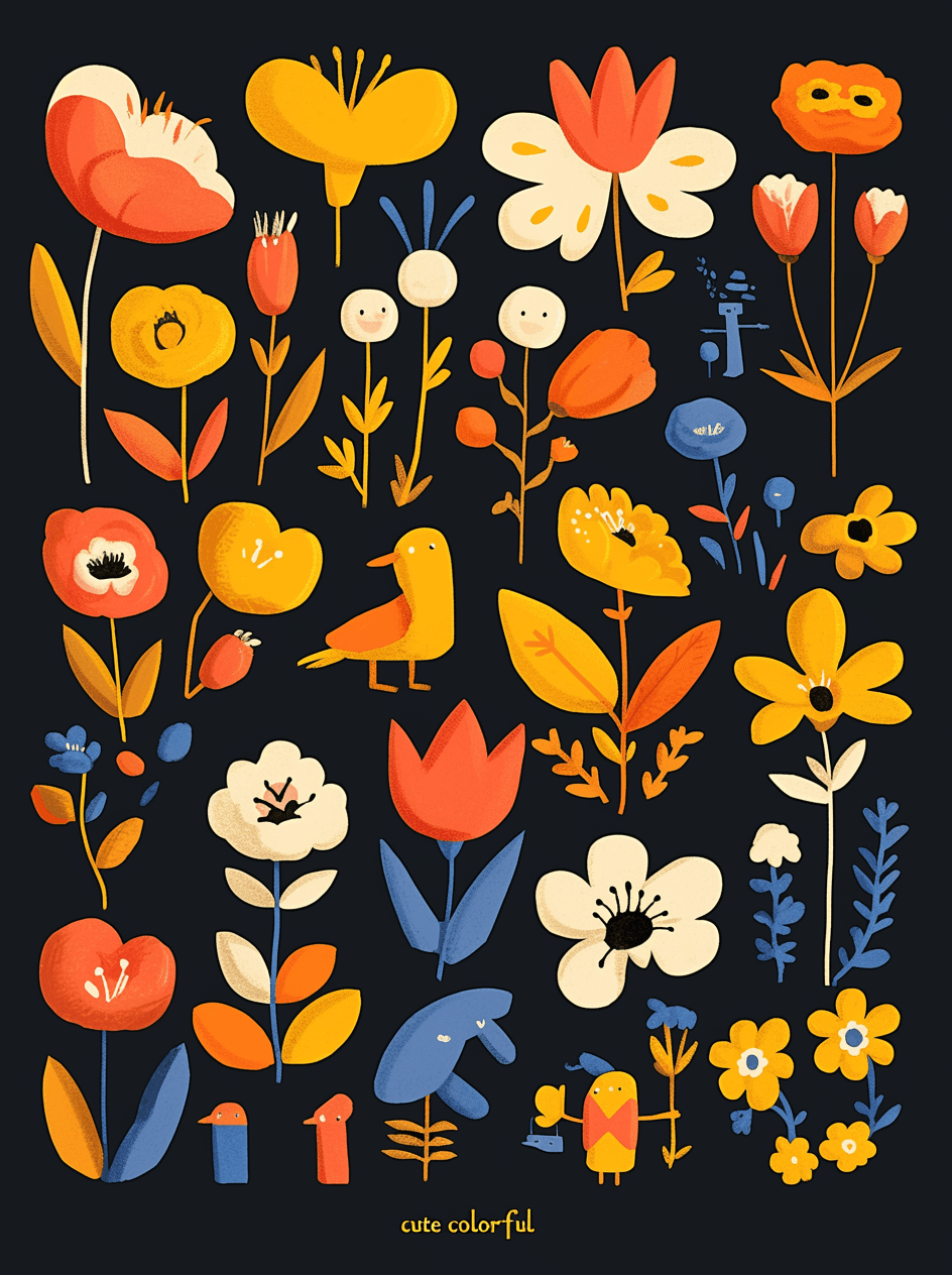 Blossom Bright original repeating artwork