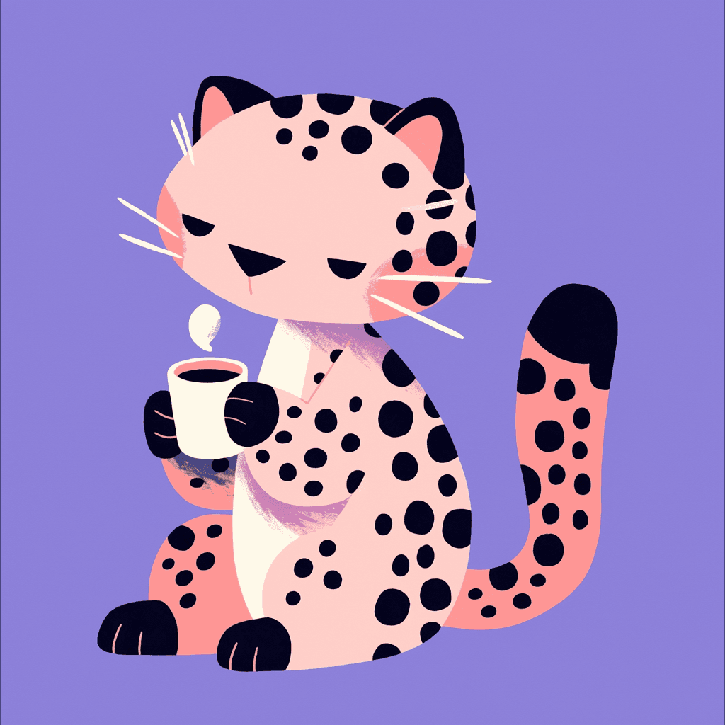 Leopard Boulevard original repeating artwork
