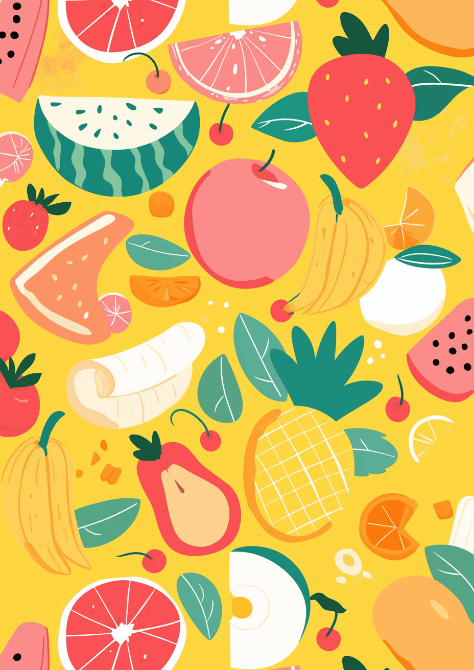 Fruit Evening original repeating artwork