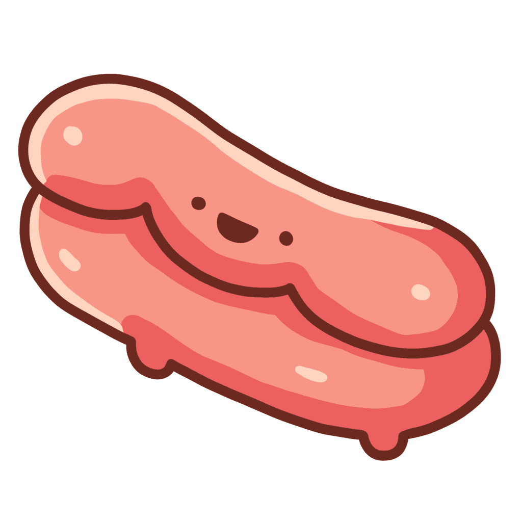 Sausage Pals original repeating artwork