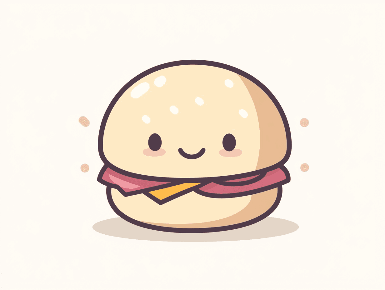 Burger Festival original repeating artwork
