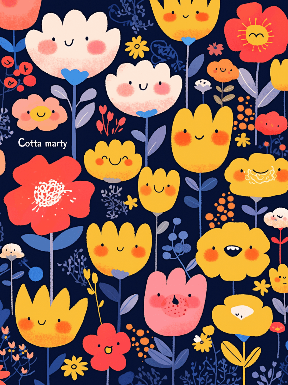 Blossom South original repeating artwork
