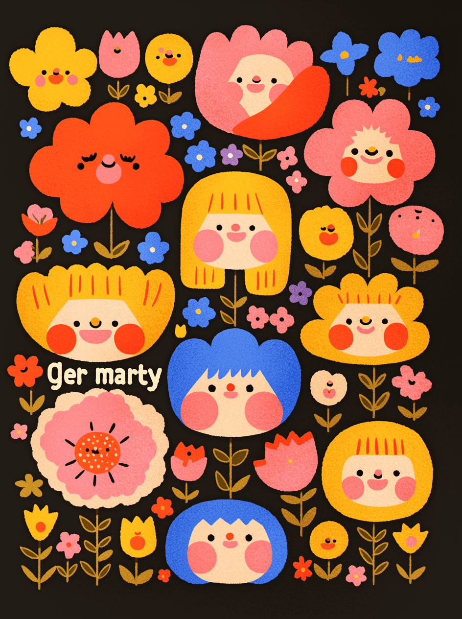 Blossom 143 original repeating artwork