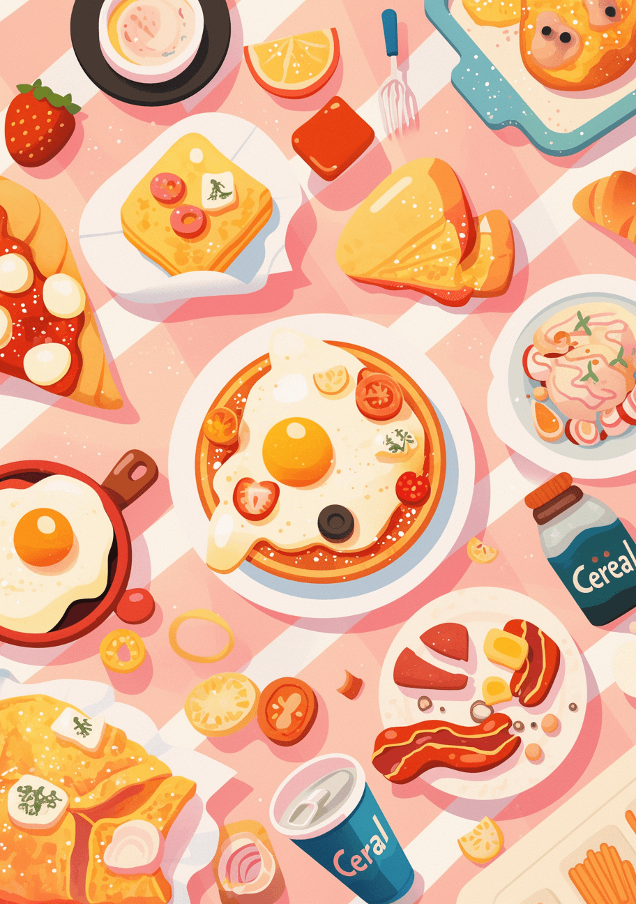 Snack Rooftop original repeating artwork