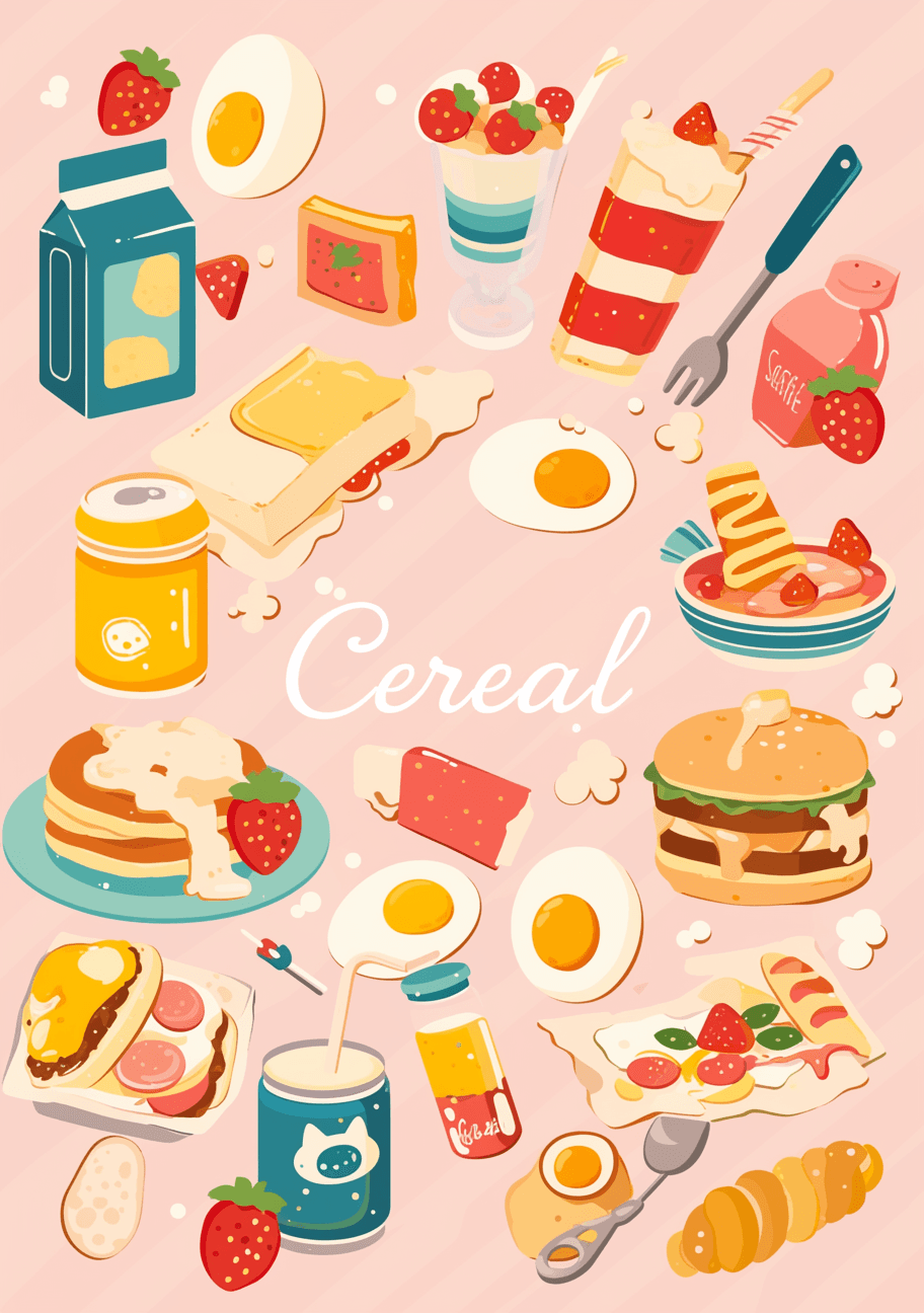 Snack Summer original repeating artwork