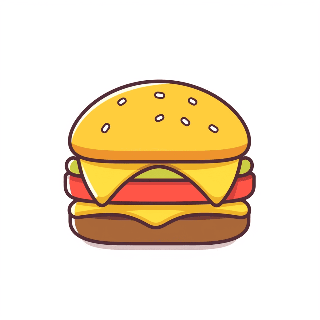 Burger Pals original repeating artwork