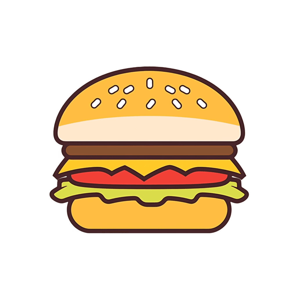 Burger Picnic original repeating artwork