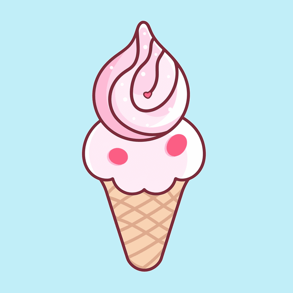 Ice Cream Wander original repeating artwork